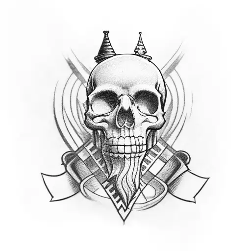 King From Chess Whit A Skull Un Te Top