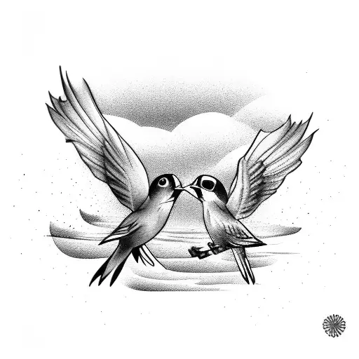 2 Little Birds Flying With Words Let Them