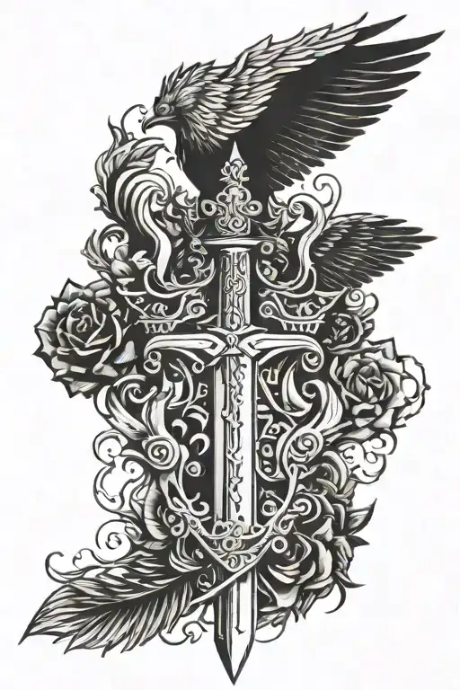 Sword Crown Wings Made