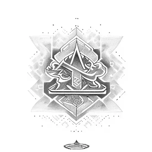 Calligraphy Of 'De Los Santos' In Mayan Script