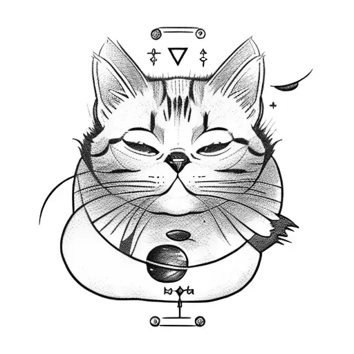 Cat Which Plays With Planets