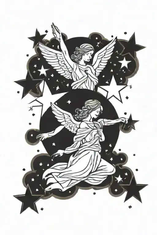 Angel With Stars