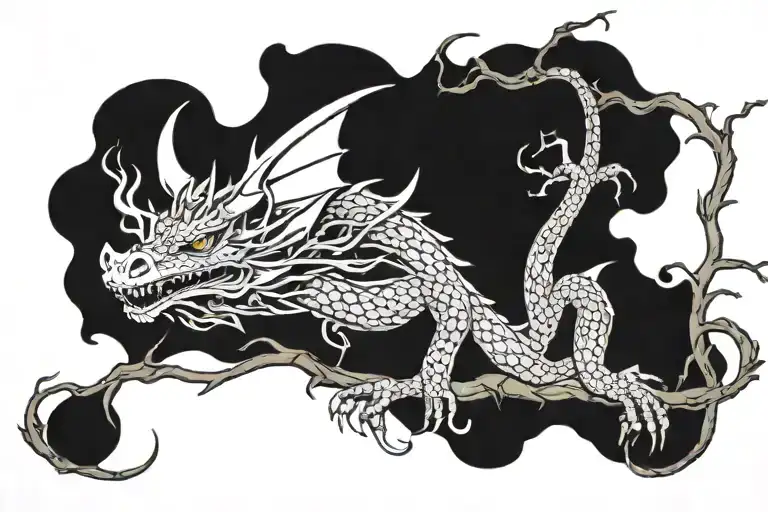 Dragon Long Limb With Twigs