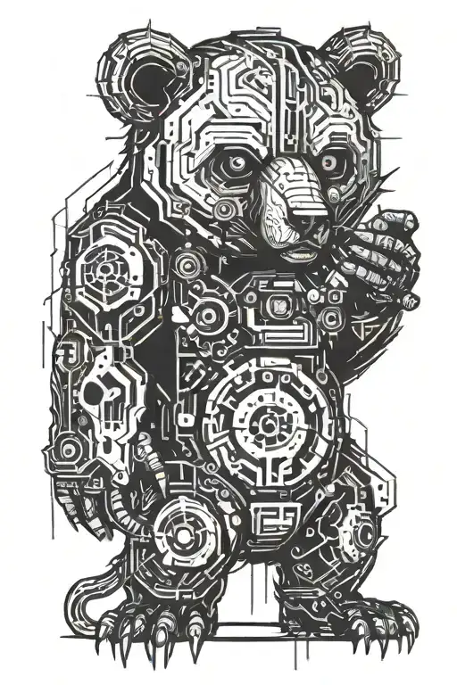 Beast Bear Ciberpunk