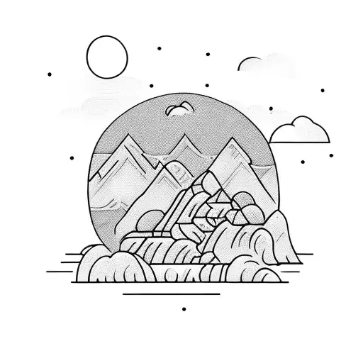 A Thai Boxing Ring Set In A Serene Mountain Landscape