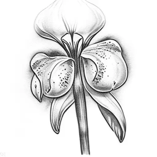 A Realistic Snowdrop Flower With Delicate Watercolor Brushstrokes