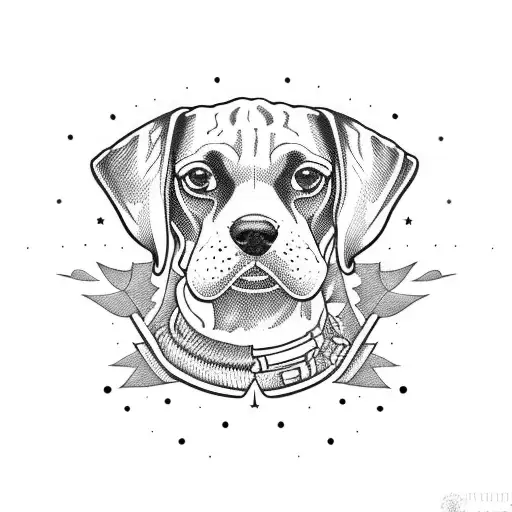 Little Green Men Looking At A Beagle