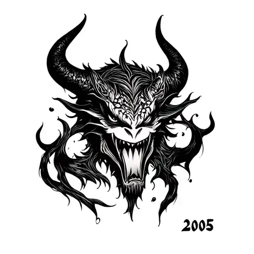 The Year 2005 W Demon Face