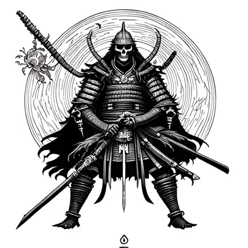 Samurai Death Tarot Card