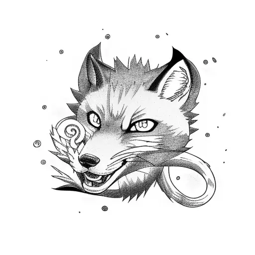 Naruto Fox With Five Tails