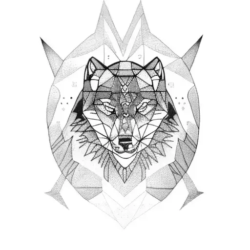 Geometric Wolf And Panther