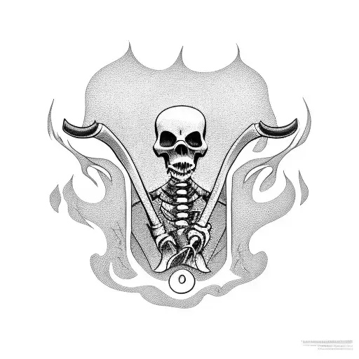 Grim Reaper Watching Candle Burn