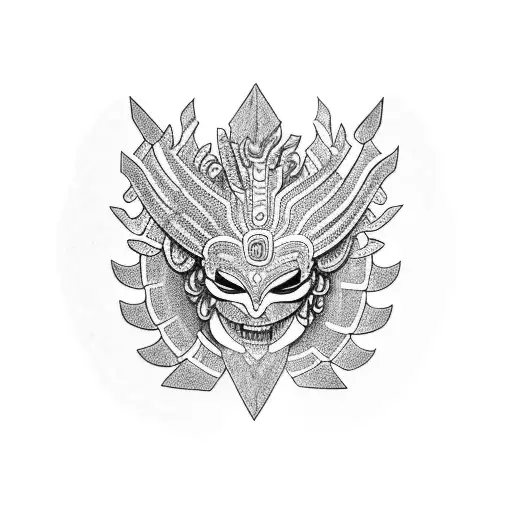 A Mayan Mythological Scene Depicting Quezatlcoatl