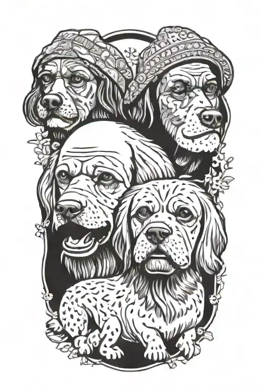 Cheech And Chong As Dogs