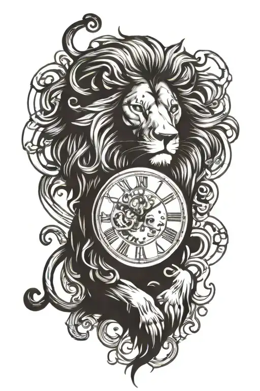 Lion Clock