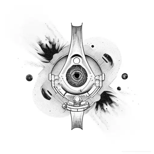 Balck Hole With An Astronaut