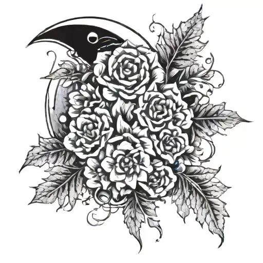 Moon Forest Knife Flower Dark