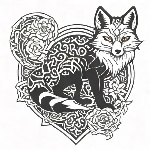 Japanese Fox Surrounded