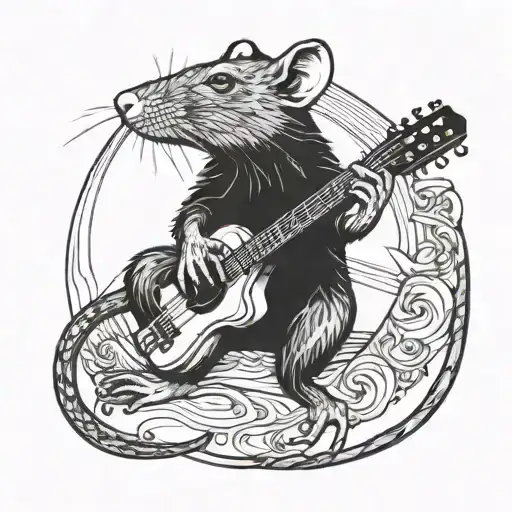 Guitar Playing Rat