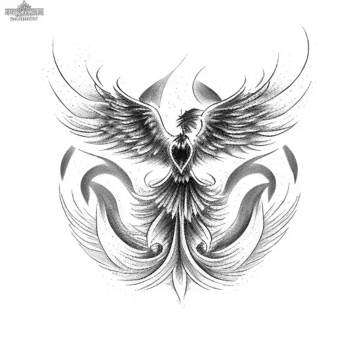 Create A Tattoo Inspired By The Phoenix Rising And The Love For Music