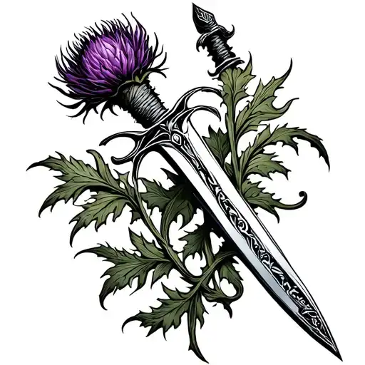 Thistle And Sword Wrapped