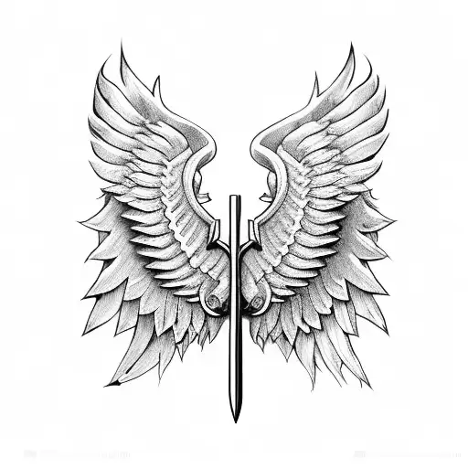 Sword With Wings And A Crown