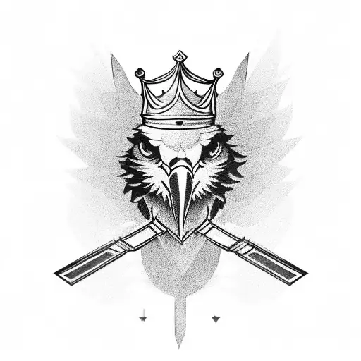 Eagle With Crown And 777