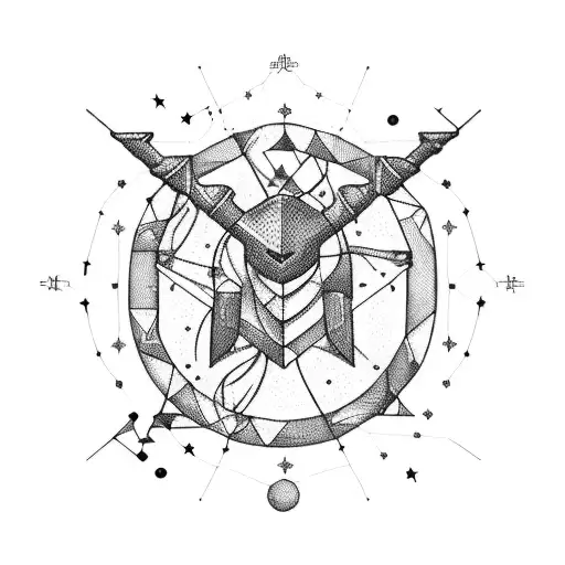 A Constellation Of Sagittarius Formed By Musical Notes