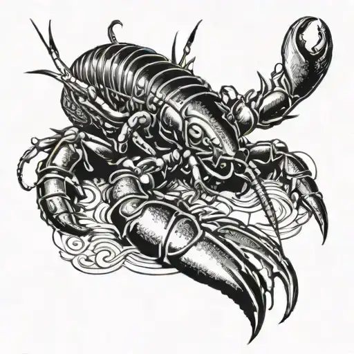 Lobster As A Samurai Warrior