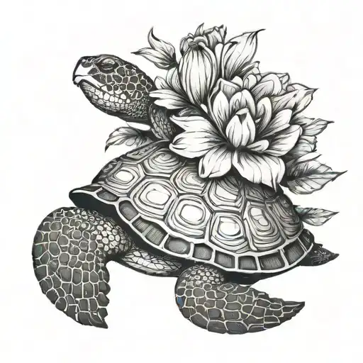 Turtle Shell Flowers Growing