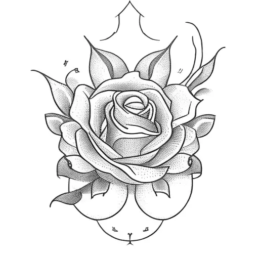 A Detailed Sketch Of A Hunting Rifle With Flowers Growing From The Barrel