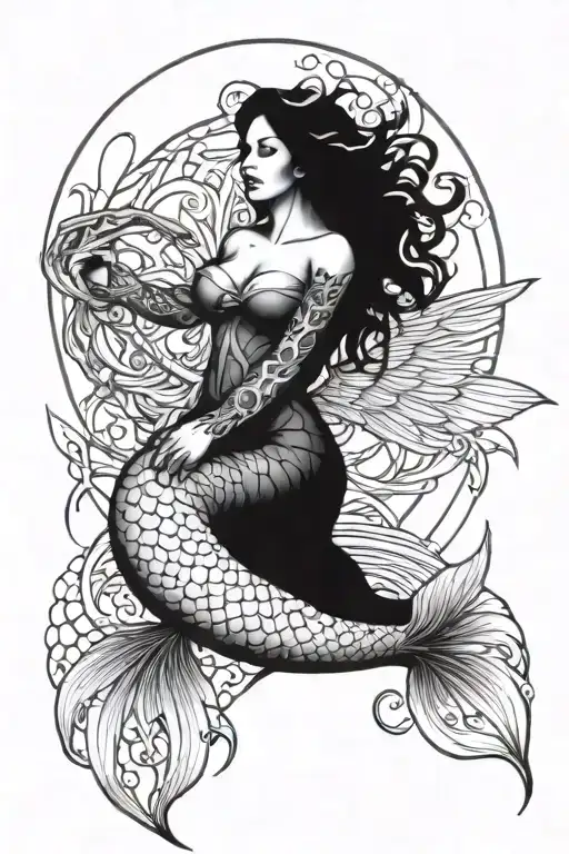 Dark Angel Mermaid