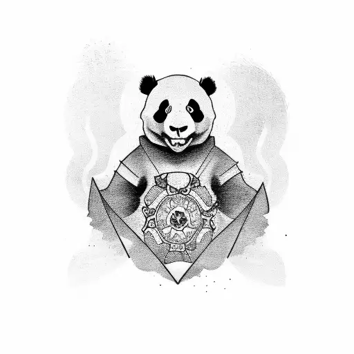 Panda With Skull