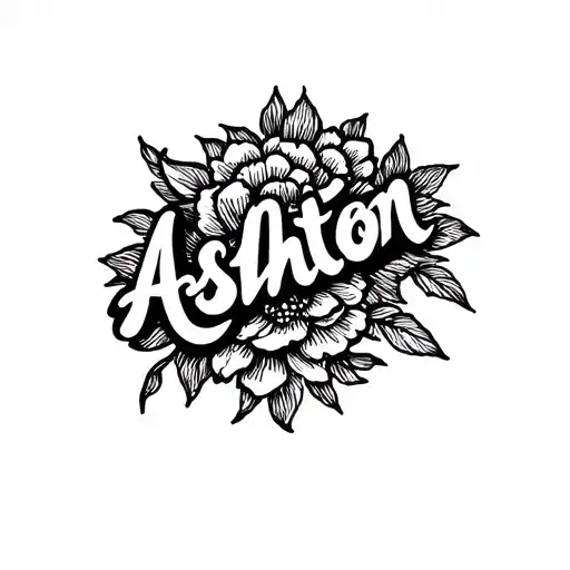 Ashton Baby Name Written