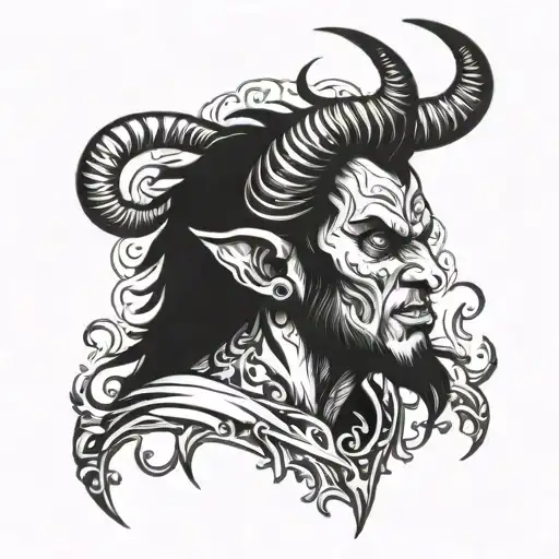 Demon With Horns