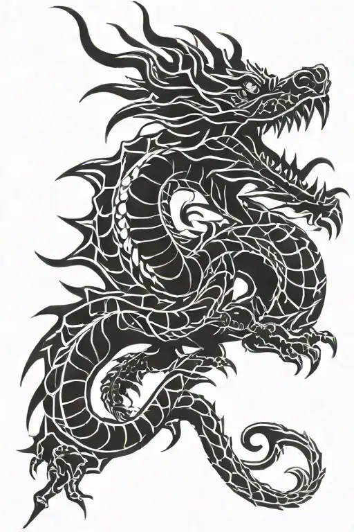 Tribal Agressive Dragon