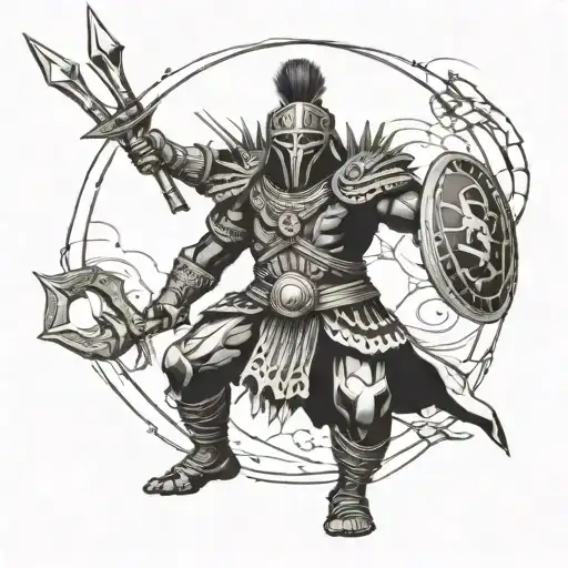 Zulu Warrior Battling