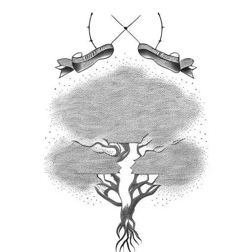 A Family Tree With Branches Representing Each Member Of The Family