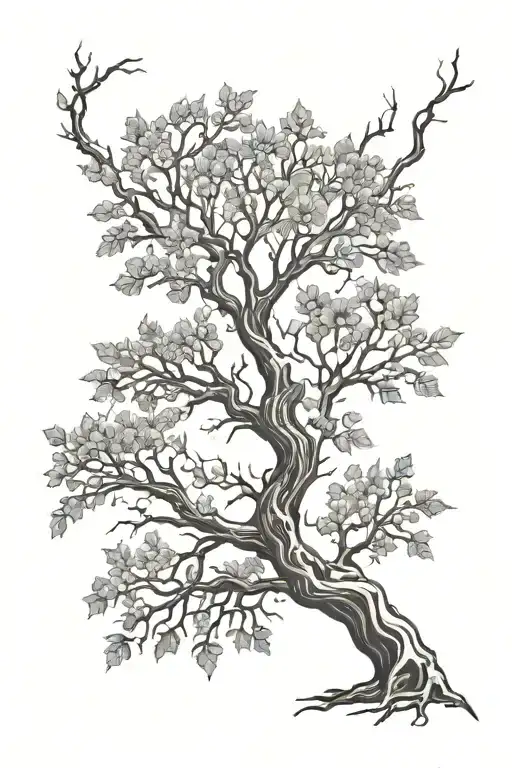 4 Seasons In A Tree Branches