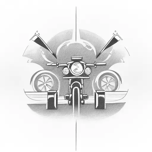 Combine A Vintage Car And A Motorcycle In A Dynamic And Thrilling Design