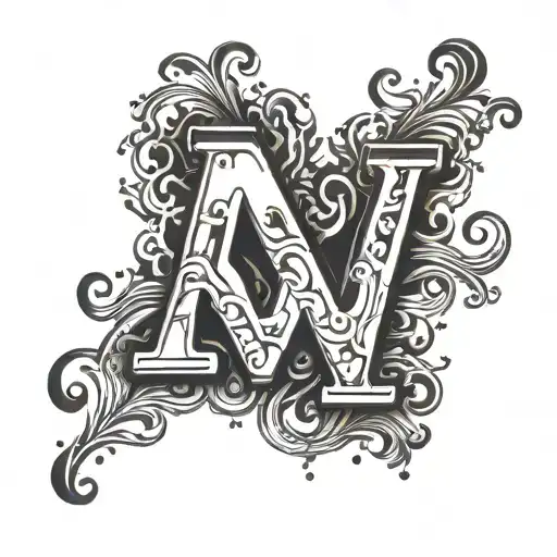 Spilled Ink Creating The Word M&m