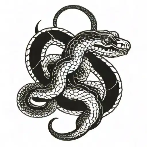 A Snake In The Scorpio's Zodiac Sign's Form