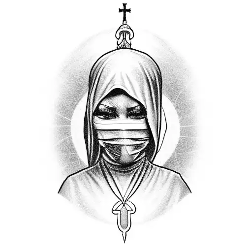 Evil Nun Blindfold