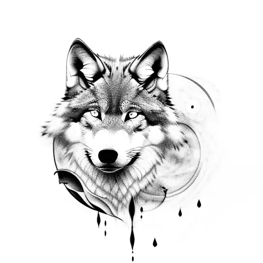Twin Wolf's Black And White