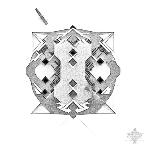 A Minimalist Design Featuring A Single Laser Beam Cutting Through Darkness