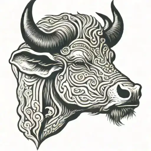 Asian Water Buffalo Head