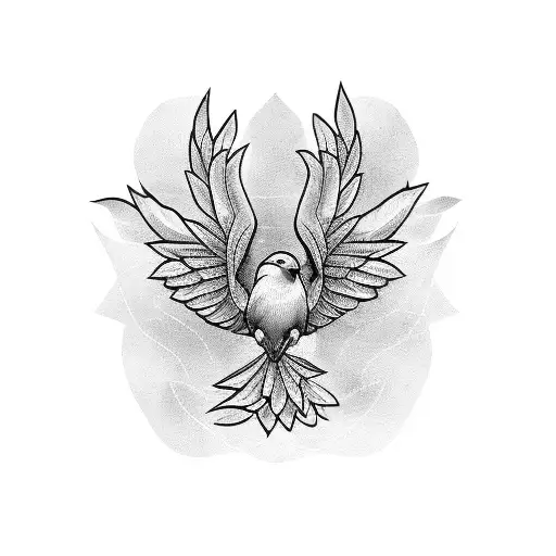 Dove And Raven Symmetrical