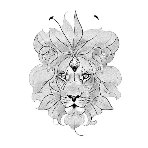 Butterfly And Lion And Four Leaf Clover