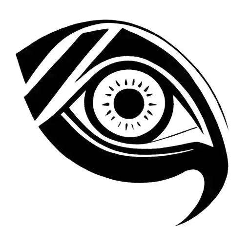 Eye Of Horus In Front Of Pyramid