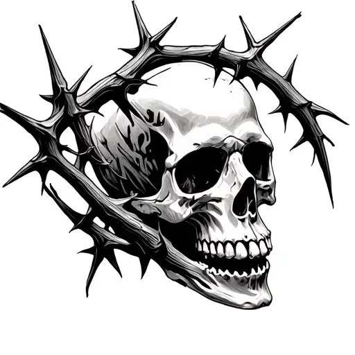Skull And Thorns